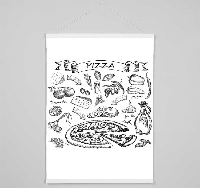 Perfect Pizza Topping Hanging Poster - Wallart-Direct UK