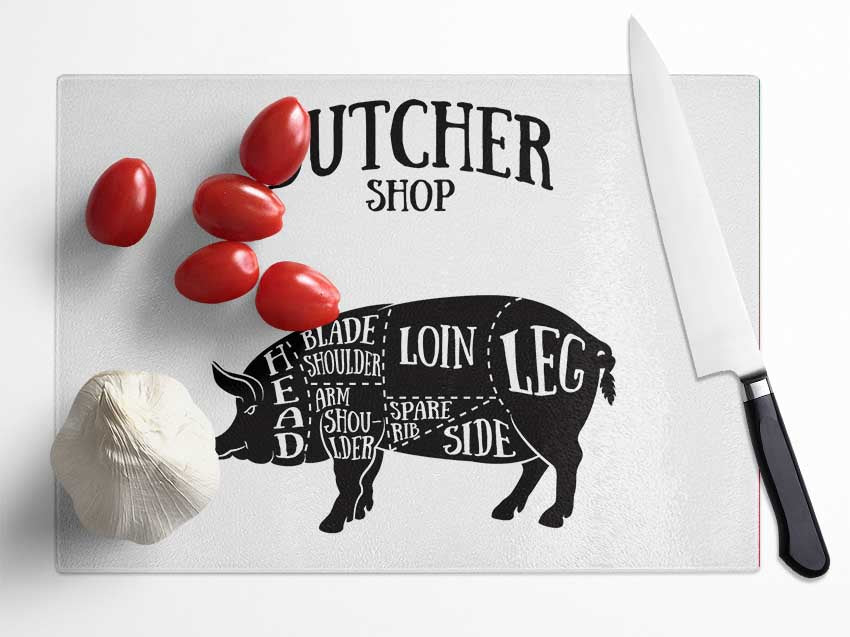 Butchers Selection 12 Glass Chopping Board