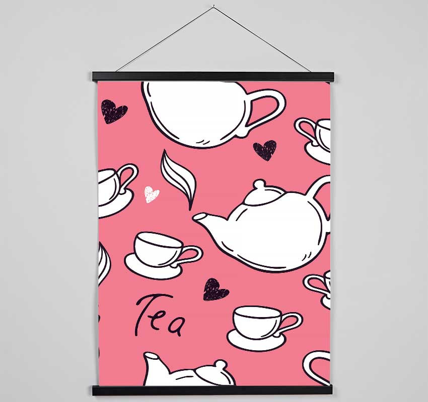 Love Of Tea Hanging Poster - Wallart-Direct UK