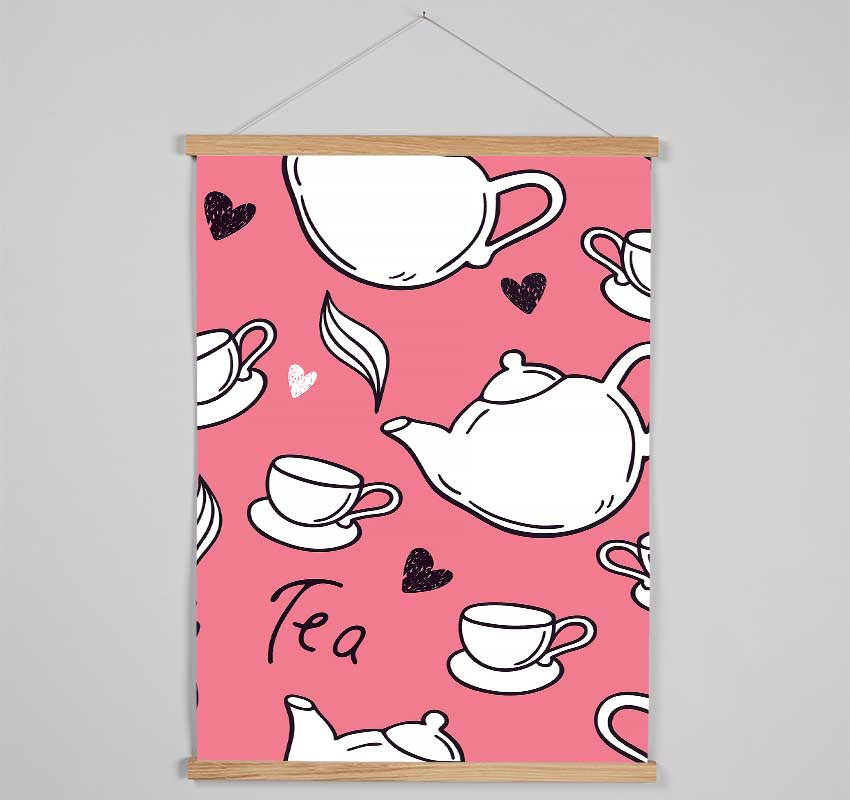 Love Of Tea Hanging Poster - Wallart-Direct UK