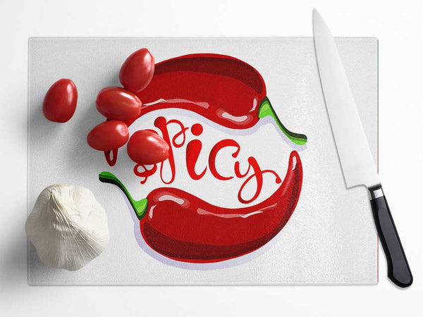 Spicy Glass Chopping Board