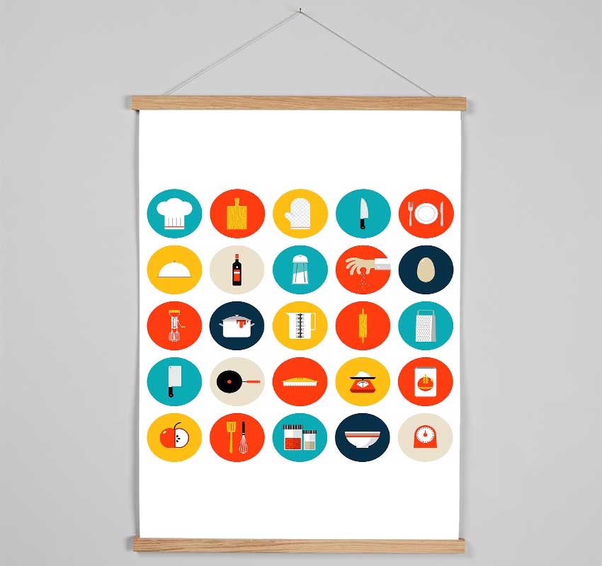 I Love Cooking 7 Hanging Poster - Wallart-Direct UK