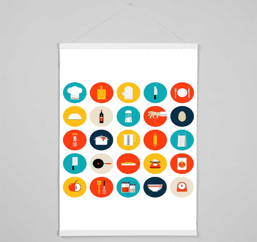 I Love Cooking 7 Hanging Poster - Wallart-Direct UK