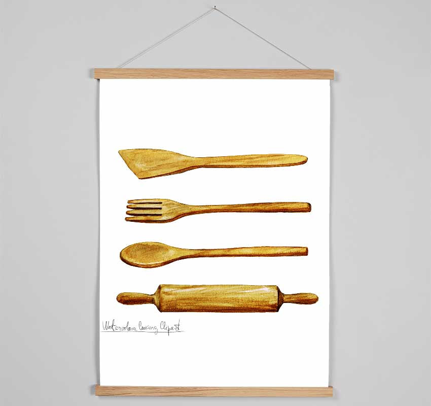 Utensils 13 Hanging Poster - Wallart-Direct UK