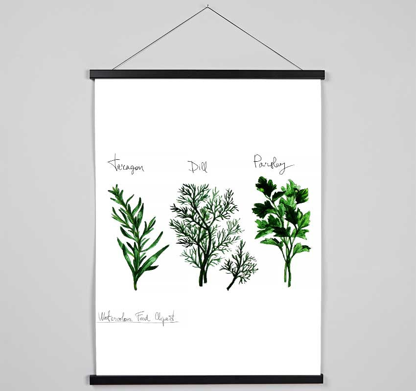 Herb Selection 1 Hanging Poster - Wallart-Direct UK