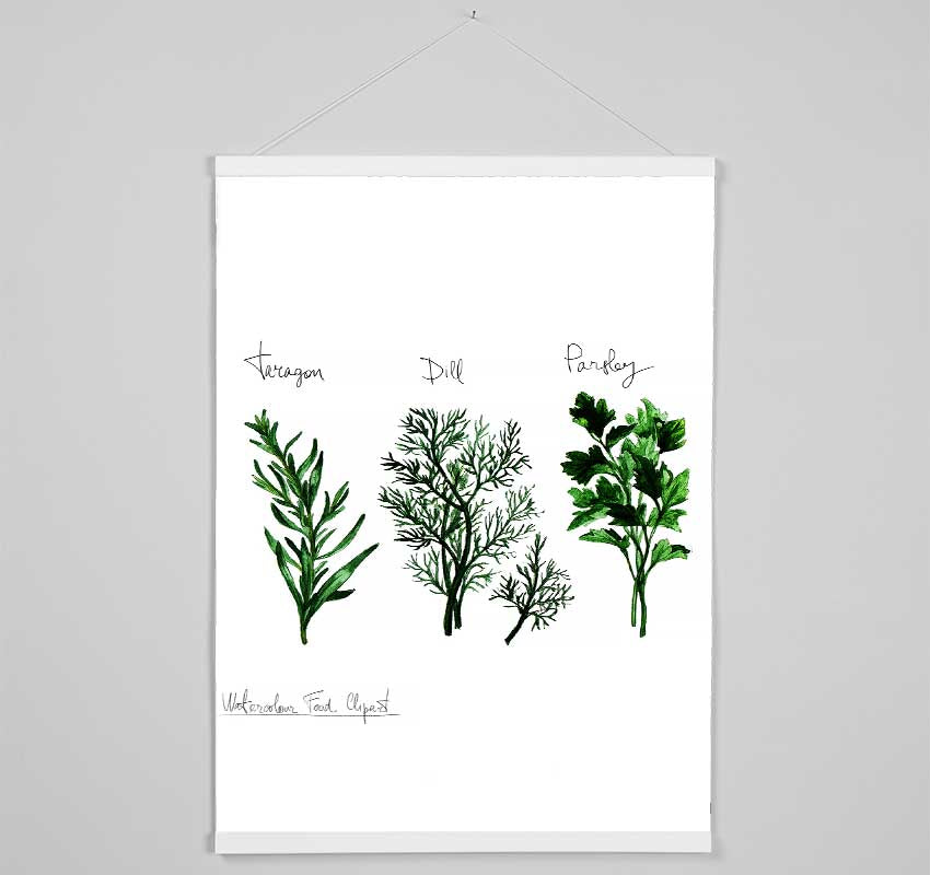 Herb Selection 1 Hanging Poster - Wallart-Direct UK