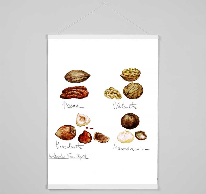 Nut Selection 1 Hanging Poster - Wallart-Direct UK