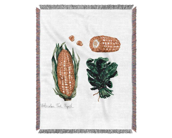 Sweetcorn 1 Woven Blanket