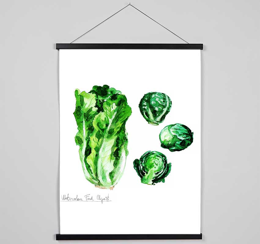 Cabbage Hanging Poster - Wallart-Direct UK