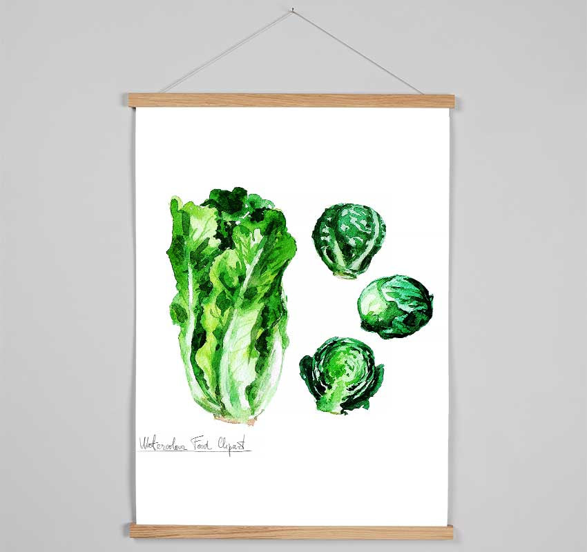 Cabbage Hanging Poster - Wallart-Direct UK