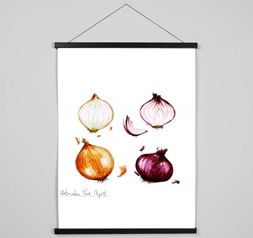 Onions Hanging Poster - Wallart-Direct UK