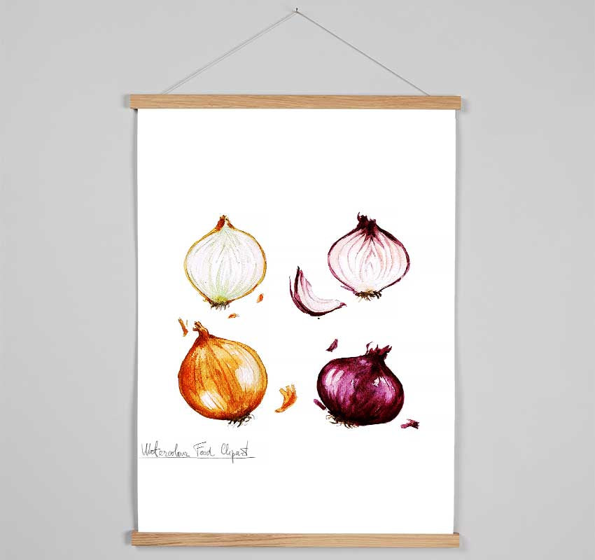 Onions Hanging Poster - Wallart-Direct UK