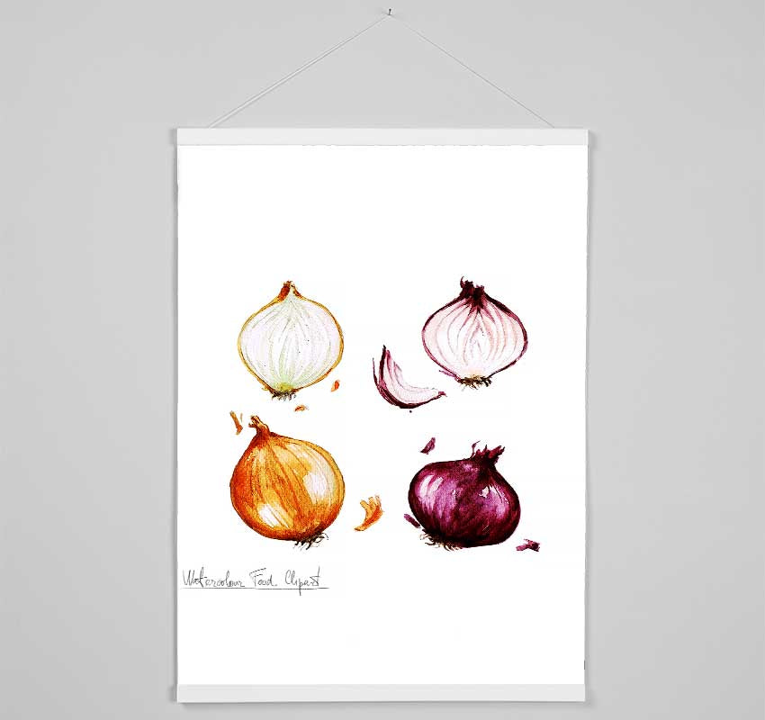 Onions Hanging Poster - Wallart-Direct UK