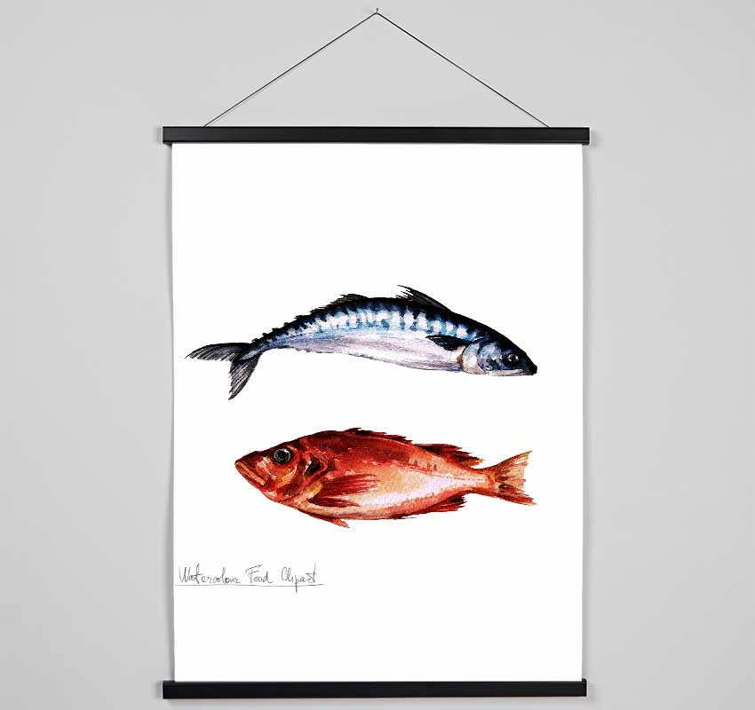 Fish Supper 2 Hanging Poster - Wallart-Direct UK