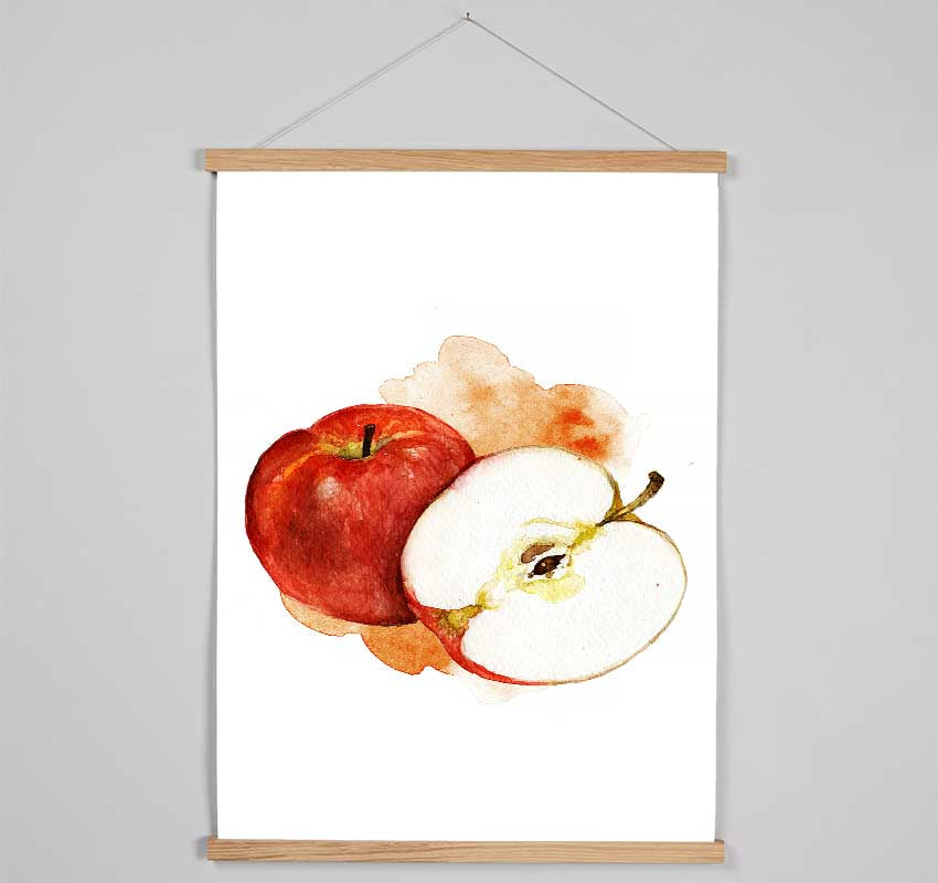 Apple Half Hanging Poster - Wallart-Direct UK