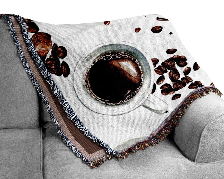 Coffee Spices Woven Blanket