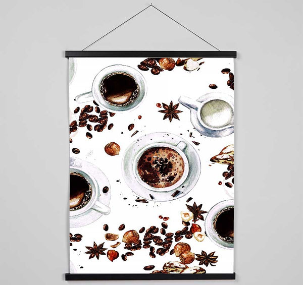 Coffee Spices Hanging Poster - Wallart-Direct UK