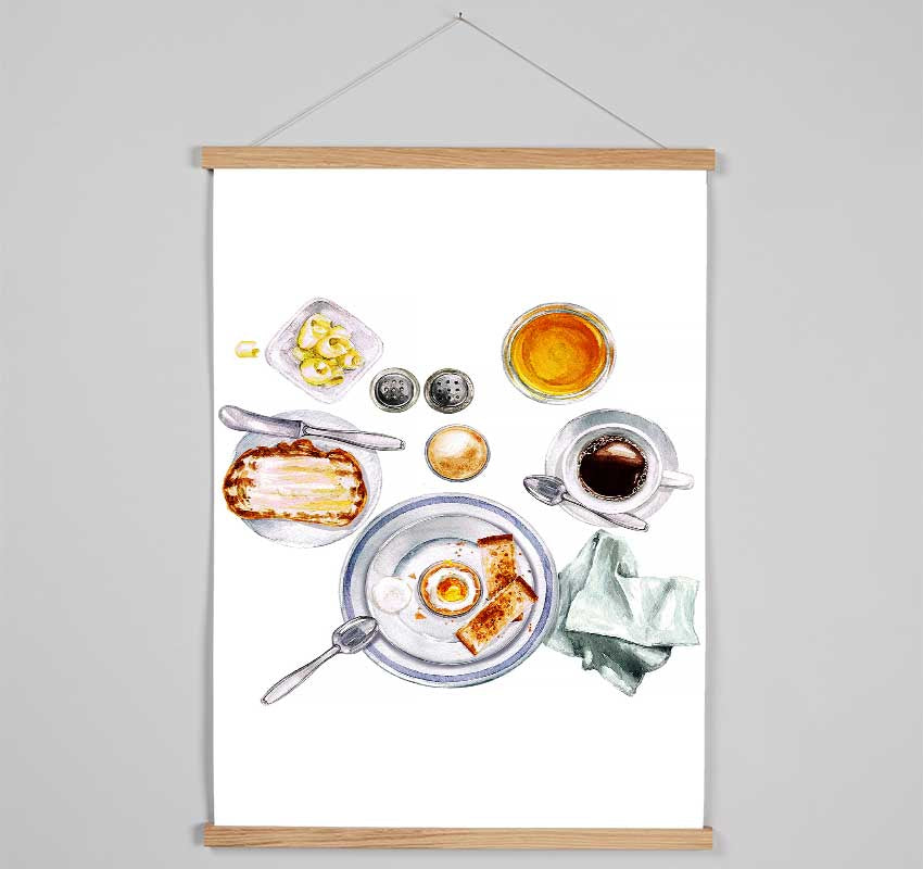 Breakfast Time Hanging Poster - Wallart-Direct UK