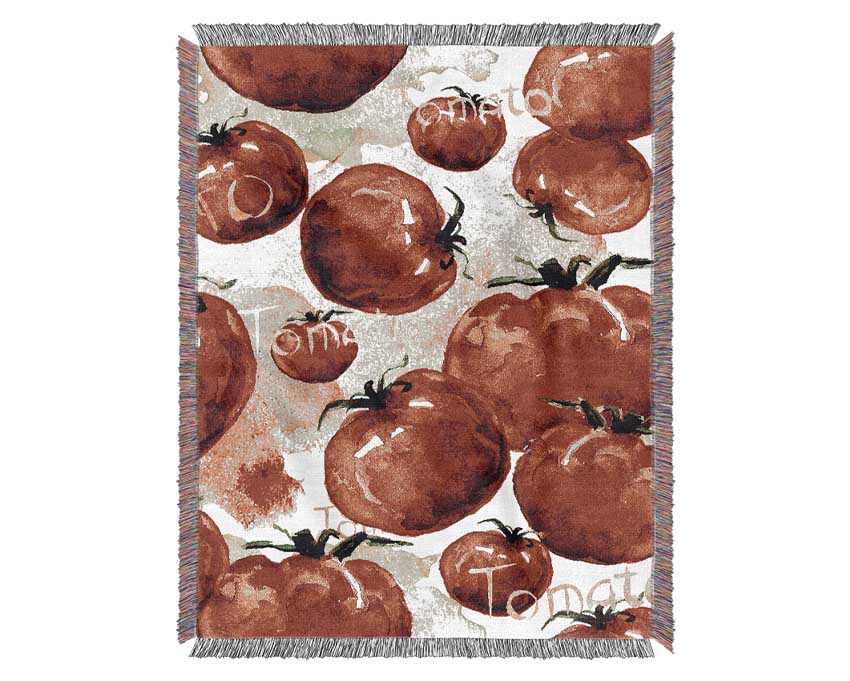 Just Tomatos Woven Blanket