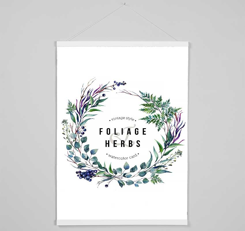 Herbs Hanging Poster - Wallart-Direct UK