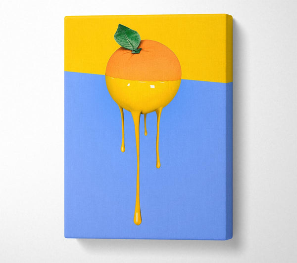 Picture of Orange Drip Canvas Print Wall Art