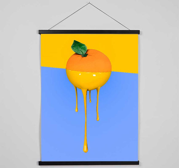 Orange Drip Hanging Poster - Wallart-Direct UK