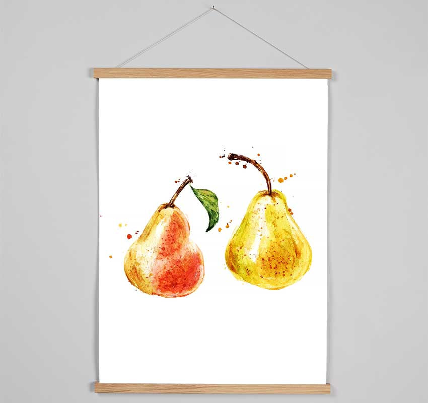 Pear Duo 1 Hanging Poster - Wallart-Direct UK