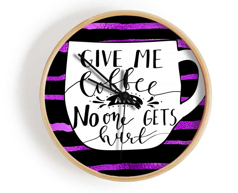 Give Me Coffee Clock - Wallart-Direct UK