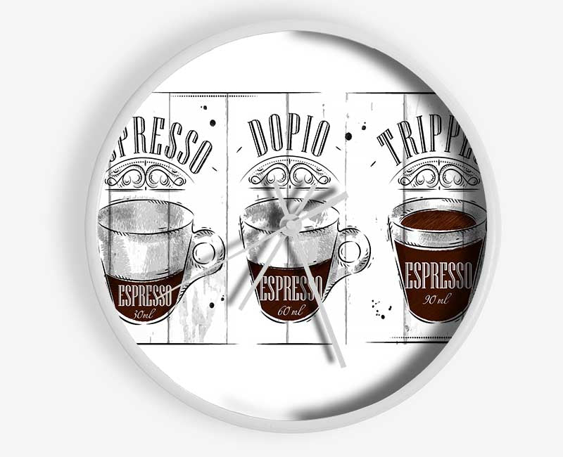 Espresso Names Clock - Wallart-Direct UK