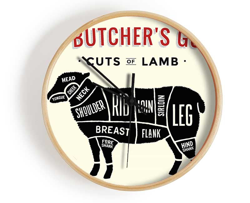 Butchers Selection 6 Clock - Wallart-Direct UK