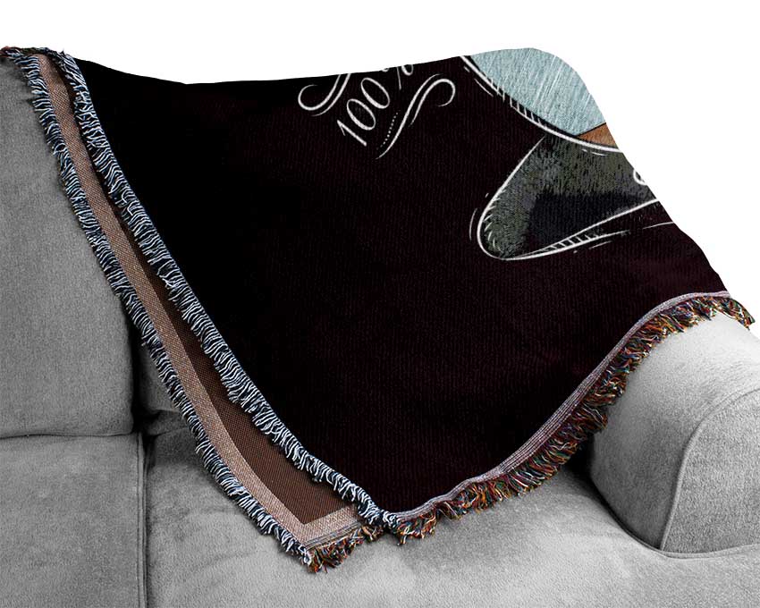 Americano Coffee Woven Blanket