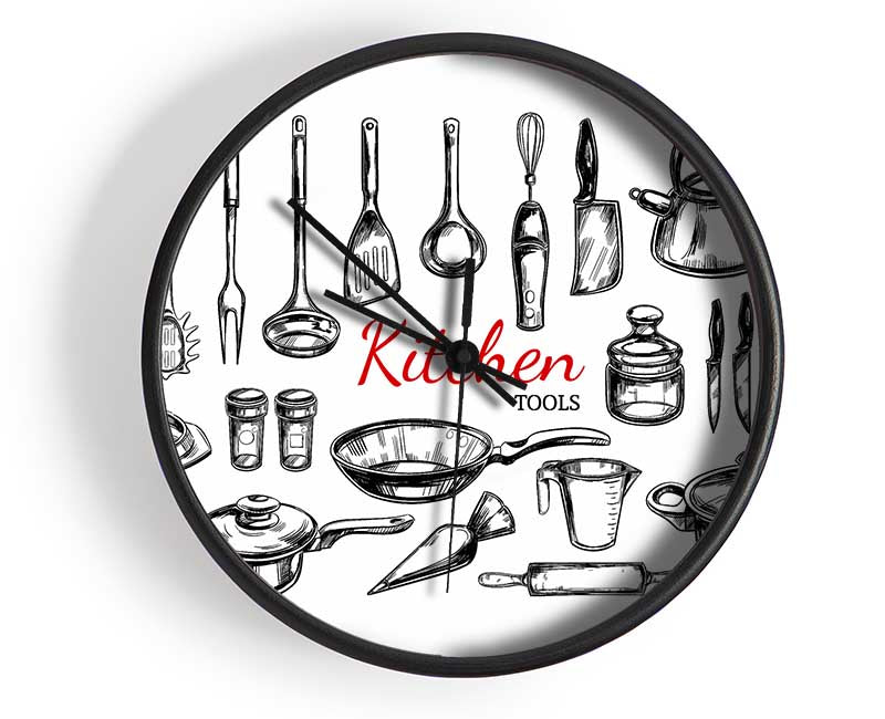 Utensils 8 Clock - Wallart-Direct UK