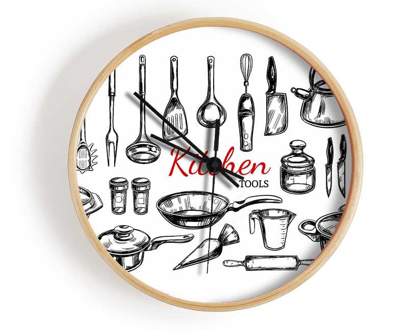 Utensils 8 Clock - Wallart-Direct UK