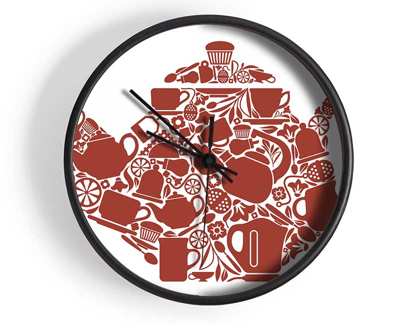 Tea Time 2 Clock - Wallart-Direct UK