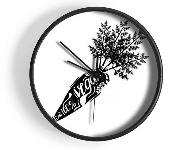 Vegan Clock - Wallart-Direct UK