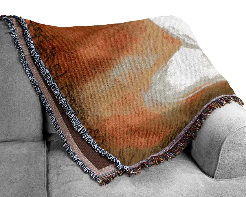 Coffee Steam Woven Blanket