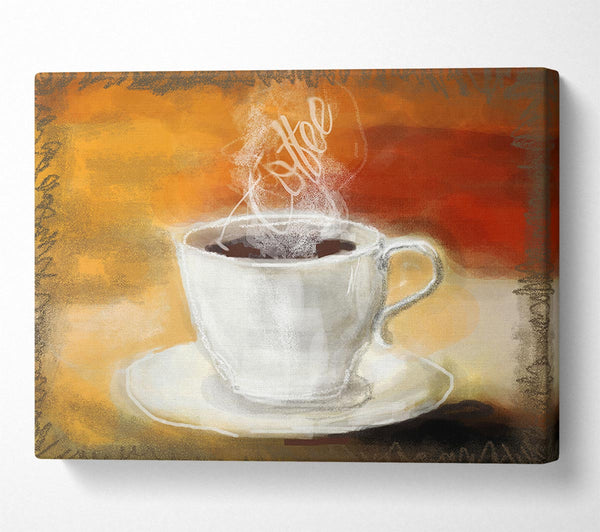 Picture of Coffee Steam Canvas Print Wall Art