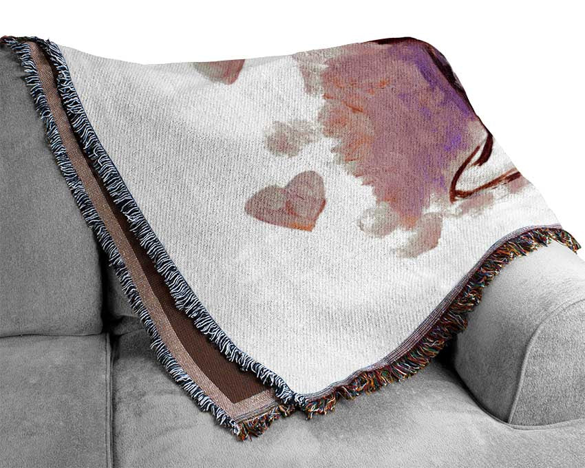 Champagne Toast The Bride And Groom Woven Blanket