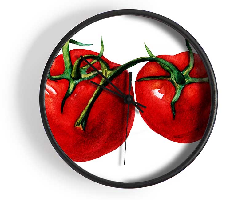 Duo Tomato 2 Clock - Wallart-Direct UK