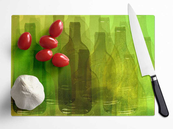 Just Wine Bottles Glass Chopping Board