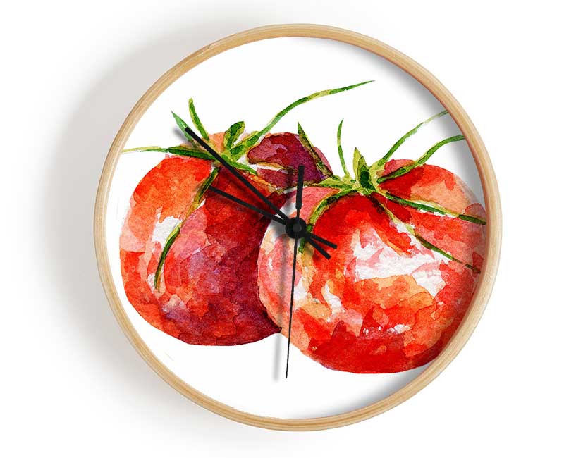 Duo Tomato 1 Clock - Wallart-Direct UK