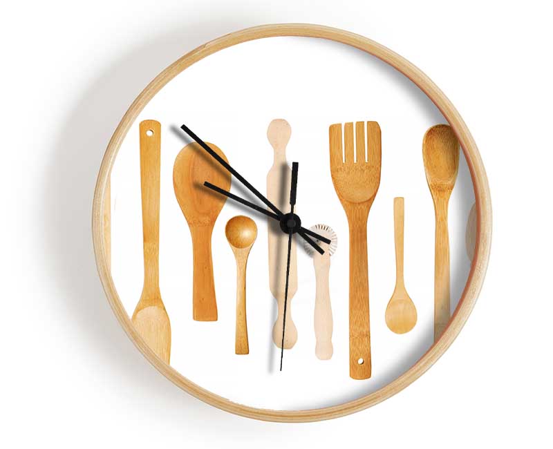 Utensils 12 Clock - Wallart-Direct UK