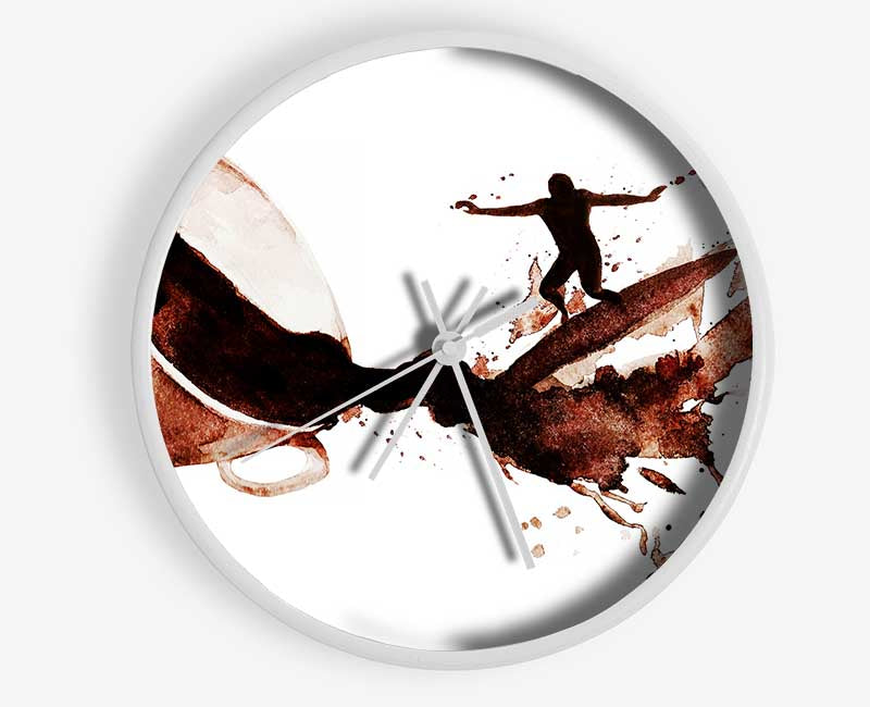 Coffee Surf Clock - Wallart-Direct UK