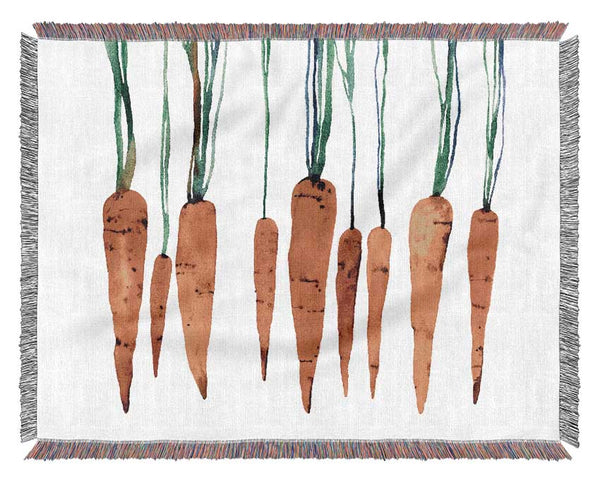 Dangling Carrots Woven Blanket