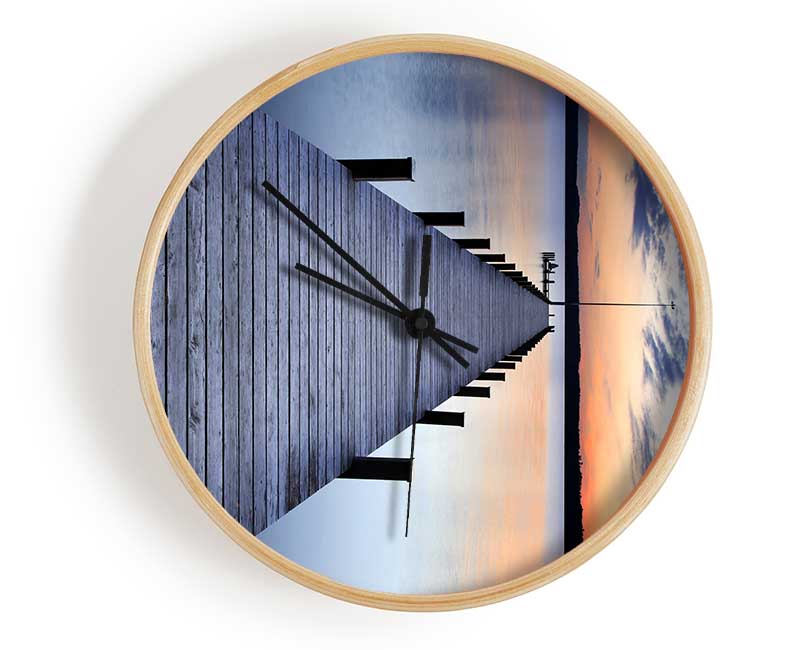 At The End Of The Pier Clock - Wallart-Direct UK