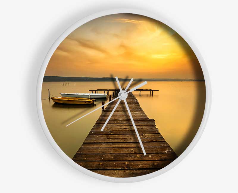 Golden Beauty Clock - Wallart-Direct UK