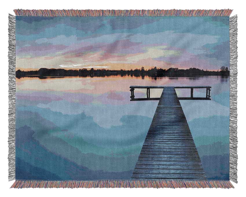 Calmness Of Water Woven Blanket