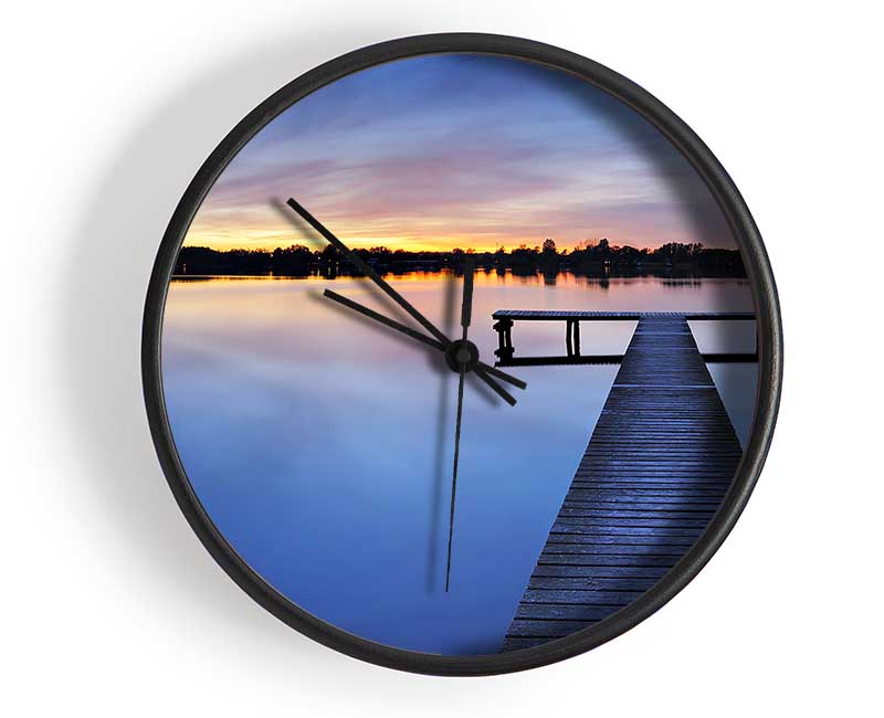 Calmness Of Water Clock - Wallart-Direct UK