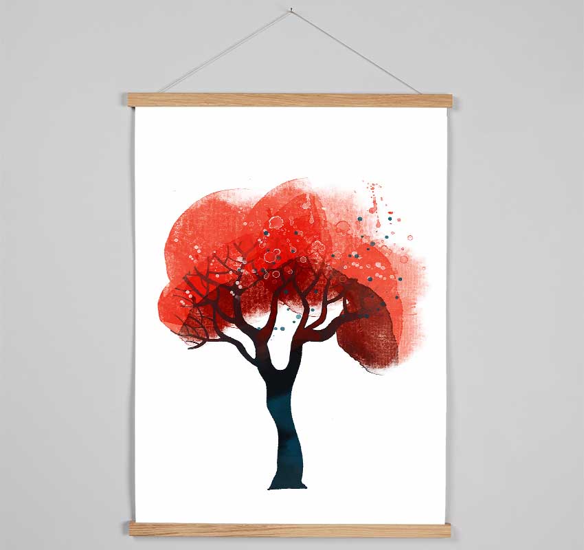 Red Tree Top Hanging Poster - Wallart-Direct UK