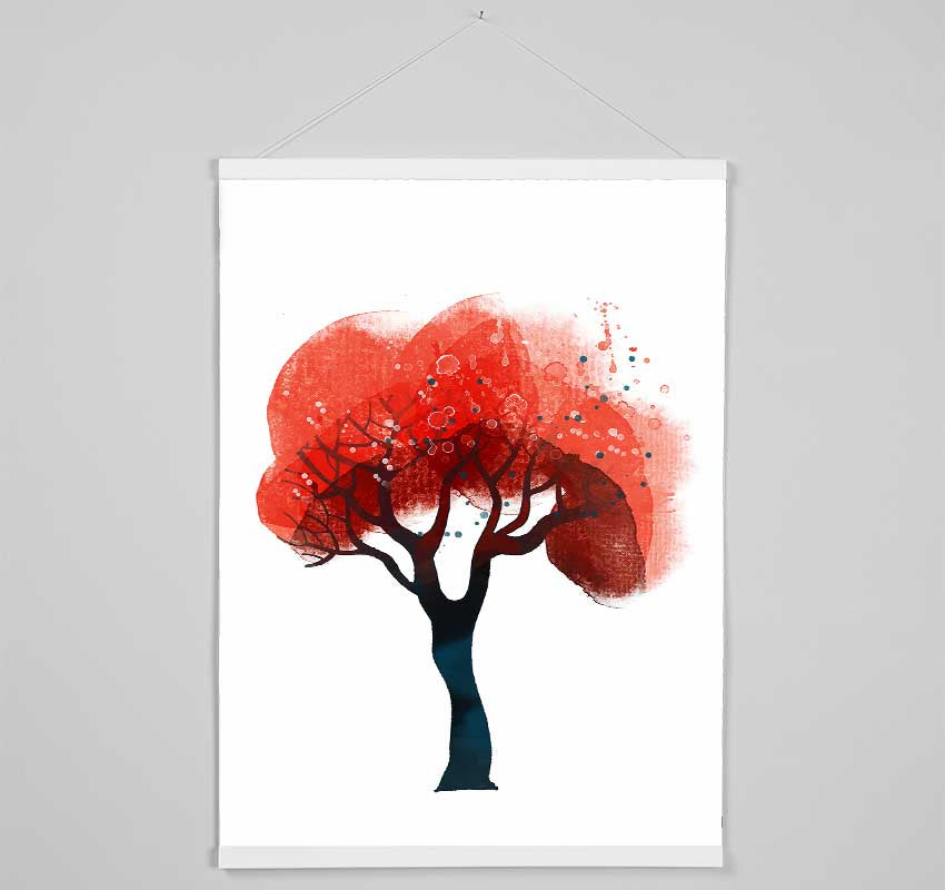 Red Tree Top Hanging Poster - Wallart-Direct UK